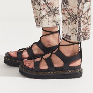 DR MARTENS WOMEN'S LEATHER SANDALS